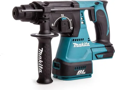 Produktbild von Makita DHR242Z, Schwarz, Blau, 2,4 cm, 1,3 cm, 2,7 cm, Akku, 18 V