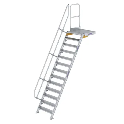 Obrázok produktu pre Hliníkové schodisko s podestou 60° 300393
