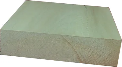 Produktbild von 1 Stück Lindenholz unbehandelt zum Schnitzen oder drechseln sägerau 4,7x20x20 cm
