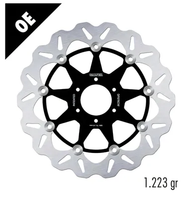 Image de Disque de frein Galfer 2x DF676CW WAVE® complet, flottant, pour l'avant, dimensions 296x5mm, pour Honda