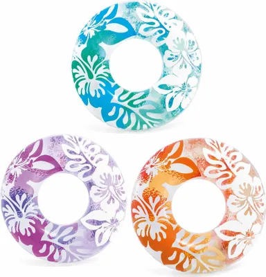 Immagine prodotto di Anello Intex 59251NP Clear Color, per bambini, gonfiabile, per l'acqua, mix di design, 91 cm