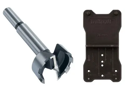 Produktbild von wolfcraft GmbH 1 Forstnerbohrer, Bohrer, Forstnerbohrer-Bit, 3,5 cm, 90 mm, Spanholzplatte, Kunststoff, Sperrholz, Weichholz, Holz, 1 cm