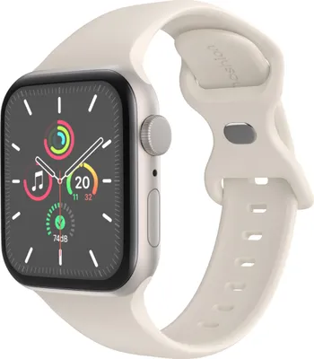 Produktbild von imoshion Silikon-Armband⁺ für Watch Series 1 t/m 11 / SE / Ultra (44/45/46/49 mm) - Größe M/L - Starlight