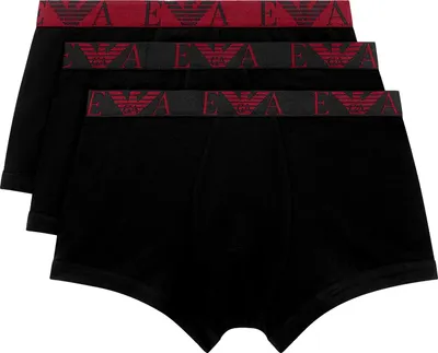 Produktbild von EMPORIO ARMANI Herren Trunks Boxershorts 3-Pack Stretch Baumwolle im Multipack XXL 3Boxer/Schwarz