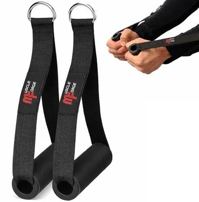 Zdjęcie produktu dla Uchwyty do wyciągu piankowe nylonowe na biceps triceps 2 szt.