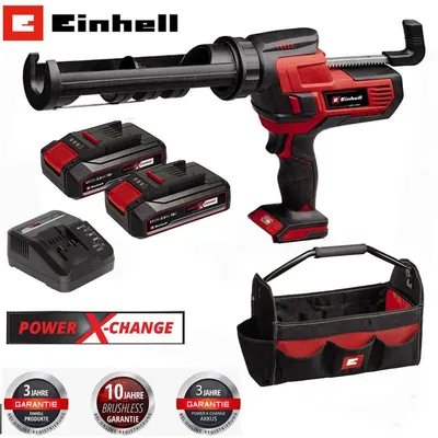 Produktbild von Einhell Kartuschenpistole TE-SG 18/10 Li 18V + 2 x Akku 2.5 Ah, Ladegerät + Bag