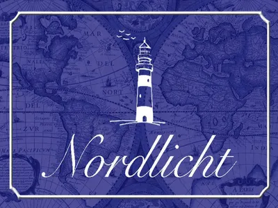 Produktbild von vianmo Holzschild 30x40 cm Nordlicht Meer Leuchtturm