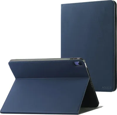 Image de Accezz Classic Tablet Case pour l'Apple iPad 11 (2025) 11 pouces A16 / iPad 10 (2022) 10.9 pouces - Bleu foncé