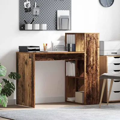 Image de Maison Exclusive - Bureau en bois ancien 108 x 55 x 103,5 cm Matériau dérivé du bois