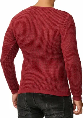Produktbild von Red Bridge Herren Men of the Year Strickpullover Pullover Bordeaux M