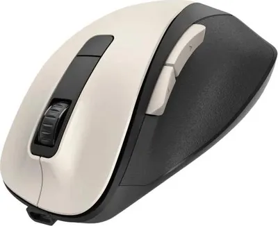 Obrázek produktu pro Hama MW-500 Recharge, Pro praváky, Optický, RF bezdrátový, 1600 DPI, Černá, Krémová