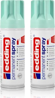 Produktbild von 2x edding Permanent Spray pastellblau 200 ml Premium Acryllack