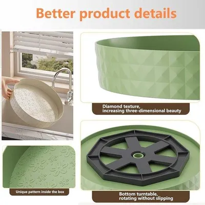 Produktbild von Famanu Drehplatte 15 cm - Transparent mit Kugellager