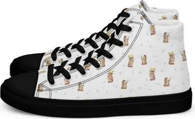 Produktbild von Mr. & Mrs. Panda Damen Sneaker Black Edition Waschbär Größe 40 1/2 - Weiß - Geschenk, Lustige Sprüche, Schwarzer, Schwarze, Plan, Waschen, Seifenblasen, Tagträumen