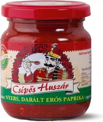 Obrázek produktu pro Csipos Huszar Eros 210 g maďarská pikantní papriková pasta
