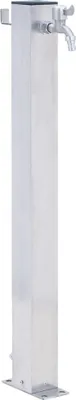 Image de vidaXL Colonne d'eau pour le jardin 80 cm Acier inoxydable Carré