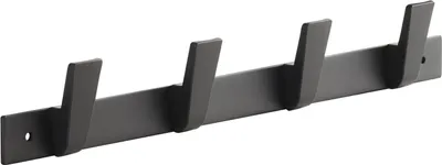 Produktbild von SOTECH Blackline ALBUS Hakenleiste 345 mm mit 4 Haken schwarz pulverbeschichtet