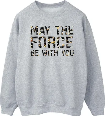 Produktbild von Star Wars - "May The Force" Sweatshirt für Herren BI46005 (S) (Grau)