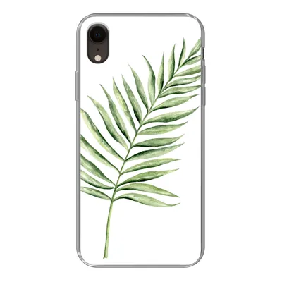 Produktbild von MuchoWow® Handyhülle Schutzhülle Hülle für iPhone XR Pflanze - Aquarell Silikon Softcase Handy Hülle - Schutzdeckel