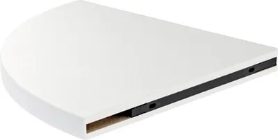 Produktbild von Eckplatte Design 30 cm Esche weiss