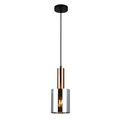 Zdjęcie produktu dla Lampa wisząca Italux Sardo nowoczesna mosiądz PND-5581-1-BRO+SG