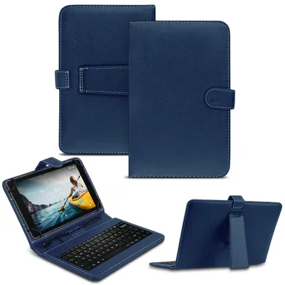 Produktbild von Tastatur Tasche für XGODY P60 / P60 Pro Keyboard Tablet Hülle QWERTZ SchutzhülleFarben:Blau