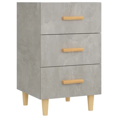 Produktbild von Nachttisch Betongrau 40x40x66 cm Holzwerkstoff