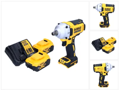 Imagen del producto de Llave de impacto sin cable DeWalt DCF 892 P2 18 V 812 Nm 1/2" sin escobillas + 2x batería recargable 5,0 Ah + cargador