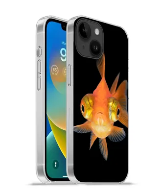 Produktbild von MuchoWow® Handyhülle Schutzhülle Hülle für Apple iPhone 14 - Softcase Goldfisch - Meerestiere - Augen Silikon Softcase Handy Hülle - Mobiltelefonhülle