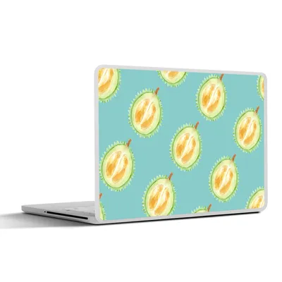 Produktbild von MuchoWow® Laptop Aufkleber Sticker Cover Obst - Zitrusfrüchte - Blau 25x18 cm - Laptop-Deko