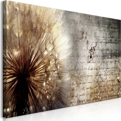 Produktbild von Wandbild Mega XXXL Pusteblume 250x125 cm Einteiliger XXL-Format Kunstdruck zur Selbstmontage Leinwandbilder moderne Bilder DIY Wanddekoration Wohnung Deko Blumen b-C-0180-ak-g