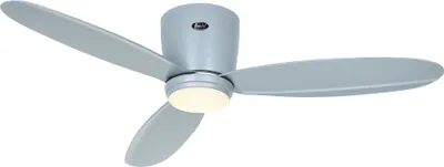Obrázok produktu pre Energeticky úsporný stropný ventilátor s LED osvetlením a diaľkovým ovládaním Eco Plano II 112 cm svetlosivý