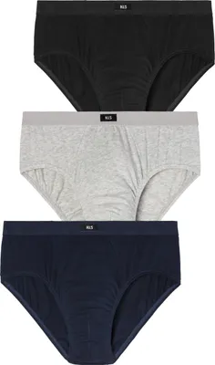 Produktbild von H.I.S. Slip 3 er-Pack marine, grau-meliert, schwarz Größe L