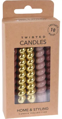 Produktbild von Tischkerzen aus Paraffin, 10 cm lang