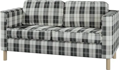 Produktbild von Dekoria Bezug für Pärup 2-Sitzer Sofa, schwarz- weiss, 165 x 80 x 86