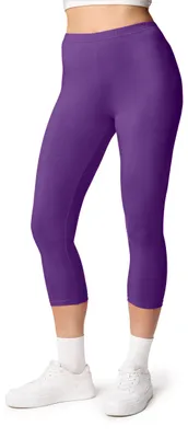 Image de Leggings 3/4 pour femmes en coton Ladeheid LA40-132 (Violet-2, S)