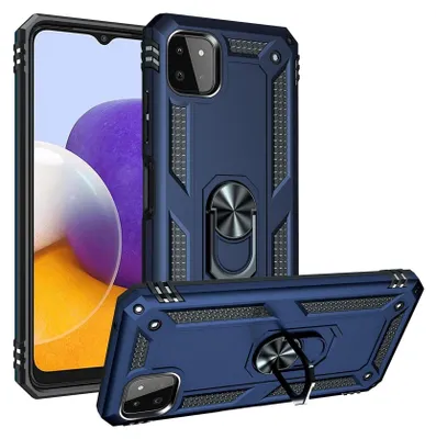 Obrázok produktu pre Armor Shield puzdro na mobilný telefón pre Samsung Galaxy A22 5G Case Ultra Hybrid Case Kryt na mobilný telefón, modrý