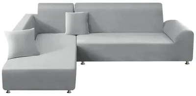 Produktbild von Elastische Sofabezug Set von 2 für L-förmige Sofas
