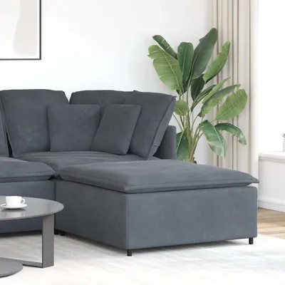 Produktbild von Möbel Modulares Sofa Fußhocker-Modul Dunkelgrau 100x100x48 cm - Klassische Sofas 4104490