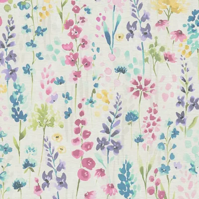 Immagine prodotto di Profhome 396061-GU Carta da parati in tessuto non tessuto floreale stile acquerello bianco rosa viola verde 5,33 m2