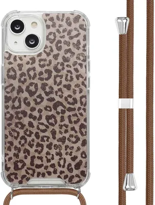 Produktbild von imoshion Design Hülle mit Band iPhone 14 - Leopard Mood