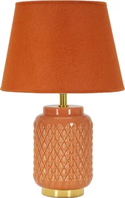 Zdjęcie produktu dla o Ferretti Lampa Stołowa Kwadratowa E27 28x44 cm Pomarańczowa