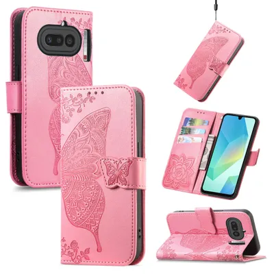 Immagine prodotto di Custodia a conchiglia per Nothing Phone 4a con scomparto per carte, design rosa