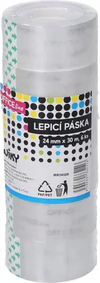 Immagine prodotto di Nastro adesivo 24 mm x 30 m trasparente / 6