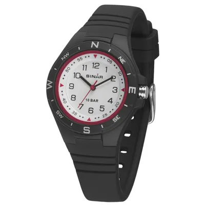 Produktbild von Sinar XB-23-1 Uhr Junge Kinderuhr Silikon schwarz