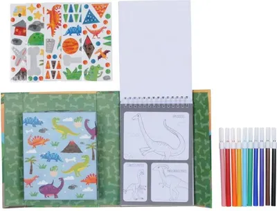Produktbild von Schylling 14013, 48 Seiten, Junge/Mädchen, Marker enthalten, Aufkleber enthalten, Bilder-Set zum Ausmalen