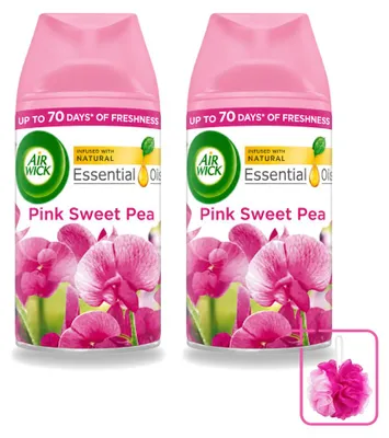 Image de 2 recharges Air Wick Freshmatic Max, parfum Pink Sweet Pea - 250 ml - Lot de 2