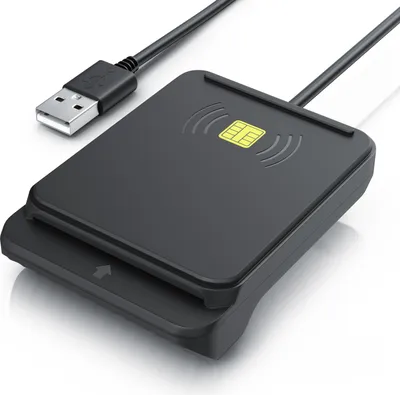 Produktbild von CSL Speicherkartenleser, USB SmartCard Reader / Chipkartenleser, NFC & Kartenslot, Cardreader, Kartenlesegerät, kompatibel mit Mac OS X & Windows 7-11