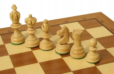 Produktbild von Olympisches Klassische Schachspiel mit Figuren aus Holz 35x35cm Intarsien