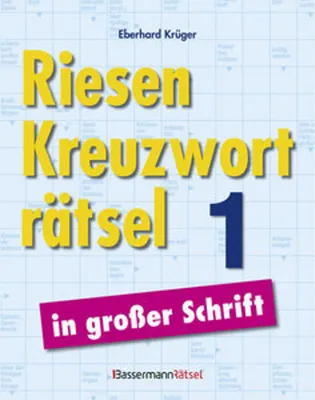 Obrázok produktu pre Riesen-Kreuzworträtsel in großer Schrift 1 (5 Exemplare à 3,99 EUR)